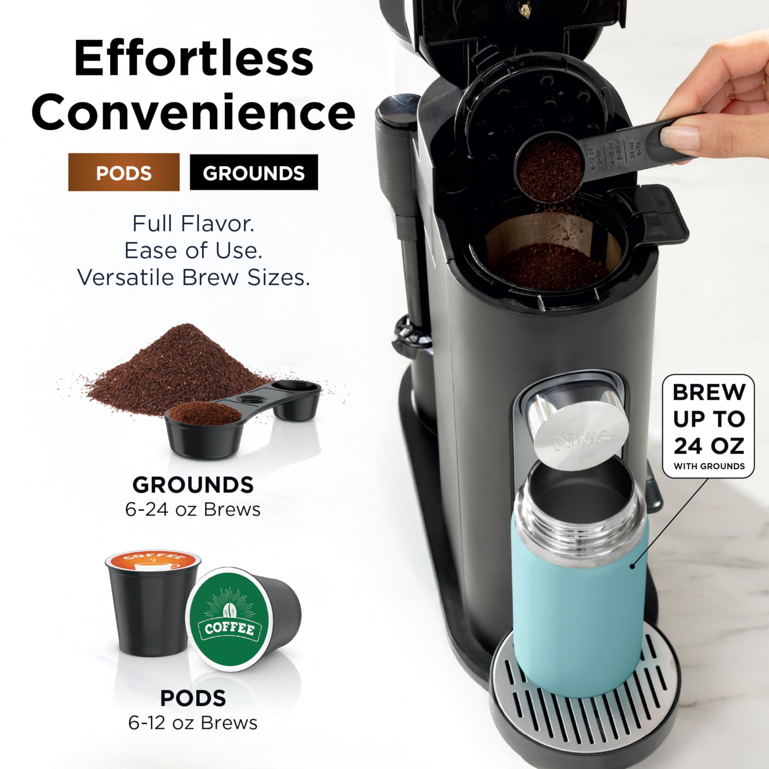 Amazon.co.jp: Ninja Pod & Grounds Specialty コーヒーメーカー 単回